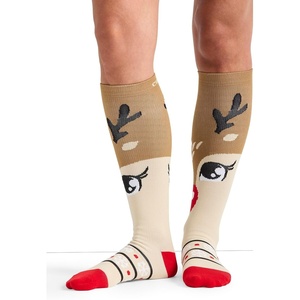 image:imageCherokee Printsupport Women 12 mmHg Support SocksDeer Santa