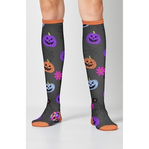 image:imageCherokee Printsupport Women 12 mmHg Support SocksDisco Pumpkins
