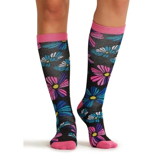 image:imageCherokee Printsupport Women 12 mmHg Support SocksFloral Flashback