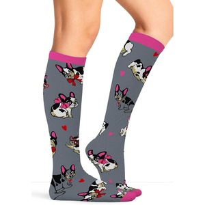 image:imageCherokee Printsupport Women 12 mmHg Support SocksFrenchie Kiss