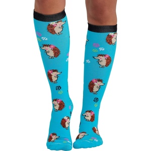 image:imageCherokee Printsupport Women 12 mmHg Support SocksHedgehugs