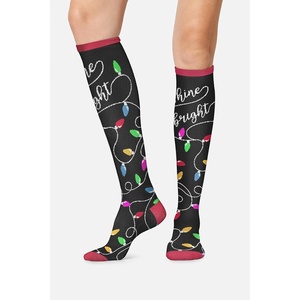 image:imageCherokee Printsupport Women 12 mmHg Support SocksShine Bright