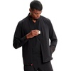image:imageCherokee IN Scrub Jacket for Men Zip Front Rib Knit Collar 3 PocketsBlack