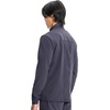 image:imageCherokee IN Scrub Jacket for Men Zip Front Rib Knit Collar 3 PocketsPewter