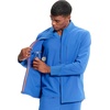 image:imageCherokee IN Scrub Jacket for Men Zip Front Rib Knit Collar 3 PocketsRoyal