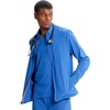 image:imageCherokee IN Scrub Jacket for Men Zip Front Rib Knit Collar 3 PocketsRoyal