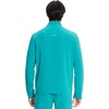 image:imageCherokee IN Scrub Jacket for Men Zip Front Rib Knit Collar 3 PocketsTeal Blue