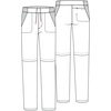 image:imageCherokee Infinity GNR8 Mens Mid Rise Straight Leg Pant 3 PocketsNavy