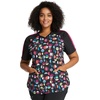 image:imageCherokee Infinity Nurse Gifts Women Scrubs Top VNeck Print CK645 S Geo Nouveau