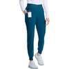 image:imageCherokee Infinity Womens PullOn Scrub Jogger Pants Mid Rise BottomsCaribbean Blue
