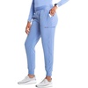 image:imageCherokee Infinity Womens PullOn Scrub Jogger Pants Mid Rise BottomsCiel