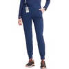 image:imageCherokee Infinity Womens PullOn Scrub Jogger Pants Mid Rise BottomsNavy