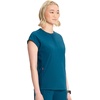 image:imageCherokee Infinity Womens Scrub Top Round Neck 3 Zip PocketsCaribbean Blue
