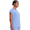 image:imageCherokee Infinity Womens Scrub Top Round Neck 3 Zip PocketsCiel