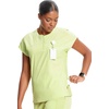 image:imageCherokee Infinity Womens Scrub Top Round Neck 3 Zip PocketsGreen Energy