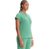 image:imageCherokee Infinity Womens Scrub Top Round Neck 3 Zip PocketsMatcha Latte