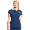 image:imageCherokee Infinity Womens Scrub Top Round Neck 3 Zip PocketsNavy