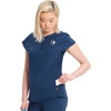 image:imageCherokee Infinity Womens Scrub Top Round Neck 3 Zip PocketsNavy