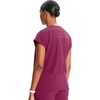 image:imageCherokee Infinity Womens Scrub Top Round Neck 3 Zip PocketsWine