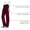 image:imageInfinity by Cherokee Women Scrubs Pant Low Rise Slim Pullon  1124AWine