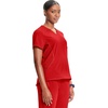 image:imageInfinity by Cherokee Womens VNeck Scrub Top with Kangaroo Pocket HighLow Hem  IN620AFire Bird