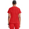 image:imageInfinity by Cherokee Womens VNeck Scrub Top with Kangaroo Pocket HighLow Hem  IN620AFire Bird