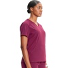 image:imageInfinity by Cherokee Womens VNeck Scrub Top with Kangaroo Pocket HighLow Hem  IN620AWine