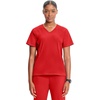 image:imageInfinity by Cherokee Womens VNeck Scrub Top with Kangaroo Pocket HighLow Hem  IN620AFire Bird
