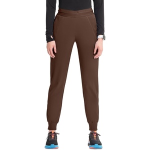 image:imageCherokee Infinity Womens PullOn Scrub Jogger Pants Mid Rise BottomsEspresso Express