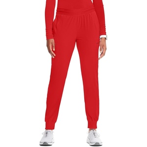 image:imageCherokee Infinity Womens PullOn Scrub Jogger Pants Mid Rise BottomsFire Bird