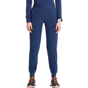 image:imageCherokee Infinity Womens PullOn Scrub Jogger Pants Mid Rise BottomsNavy
