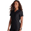image:imageCherokee Form Women Scrubs Top V Neck 2 Zip PocketsBlack