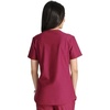 image:imageCherokee Form Women Scrubs Top V Neck 2 Zip PocketsWine
