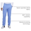 image:imageCherokee Scrubs Mens Pants Tapered Leg with 5 Pockets Zip Cargo 360 Stretch amp Moisture Wicking  CK185Ciel Blue