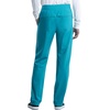 image:imageCherokee Scrubs Mens Pants Tapered Leg with 5 Pockets Zip Cargo 360 Stretch amp Moisture Wicking  CK185Teal Blue