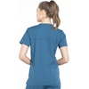 image:imageCherokee WW Professionals Scrub Tops Women Mock Wrap 3 PocketsCaribbean Blue
