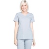 image:imageCherokee WW Professionals Scrub Tops Women Mock Wrap 3 PocketsGrey