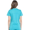 image:imageCherokee WW Professionals Scrub Tops Women Mock Wrap 3 PocketsTeal Blue