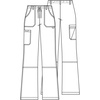 image:imageCherokee Women Scrubs Pant Workwear Originals Drawstring Cargo 4020Chocolate