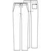 image:imageCherokee Women Scrubs Pant Workwear Professionals Natural Rise Tapered Leg Drawstring WW050Royal