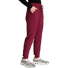 image:imageCherokee Womens Scrub Jogger Pants Natural Rise with 4 Pockets and Drawstring Waistband  CK249AWine