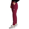 image:imageCherokee Womens Scrub Jogger Pants Natural Rise with 4 Pockets and Drawstring Waistband  CK249AWine