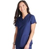 image:imageCherokee Form Women Scrubs Top V Neck 2 Zip PocketsNavy