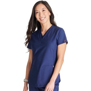image:imageCherokee Form Women Scrubs Top V Neck 2 Zip PocketsNavy