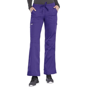 image:imageCherokee Women Scrubs Pant Workwear Originals Drawstring Cargo 4020Grape
