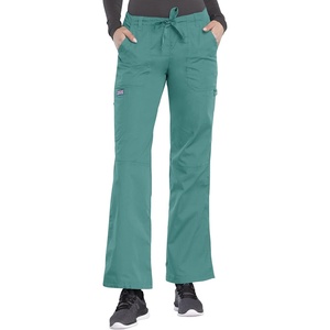 image:imageCherokee Women Scrubs Pant Workwear Originals Drawstring Cargo 4020Teal Blue