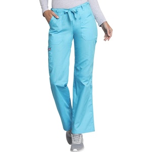 image:imageCherokee Women Scrubs Pant Workwear Originals Drawstring Cargo 4020Turquoise