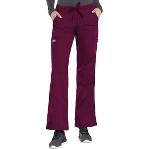 image:imageCherokee Women Scrubs Pant Workwear Originals Drawstring Cargo 4020Wine