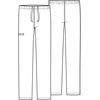 image:imageCherokee Men amp Women Scrubs Pant Workwear Professionals Pocketless Drawstring WW125Black