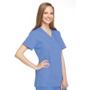 image:imageCherokee Women Scrubs Top Workwear Originals Mock Wrap Tunic 4801Ciel
